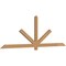 Ekena Millwork Kennewick Timber Gable Bracket, Western Red Cedar, 96"W x 32"H x 1 1/2"D x 3 1/2"F, 8/12 Pitch GBW096X32X0204KEN00SWR - alternate 4